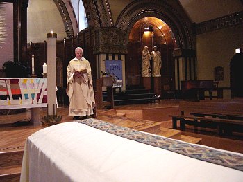Fr. Ed Ruane presiding.