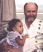 Jim with a child